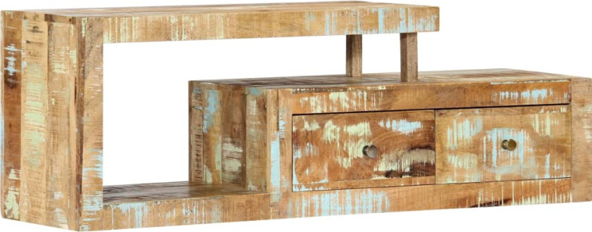 TV-benk 120x30x40 cm gjenvunnet heltre