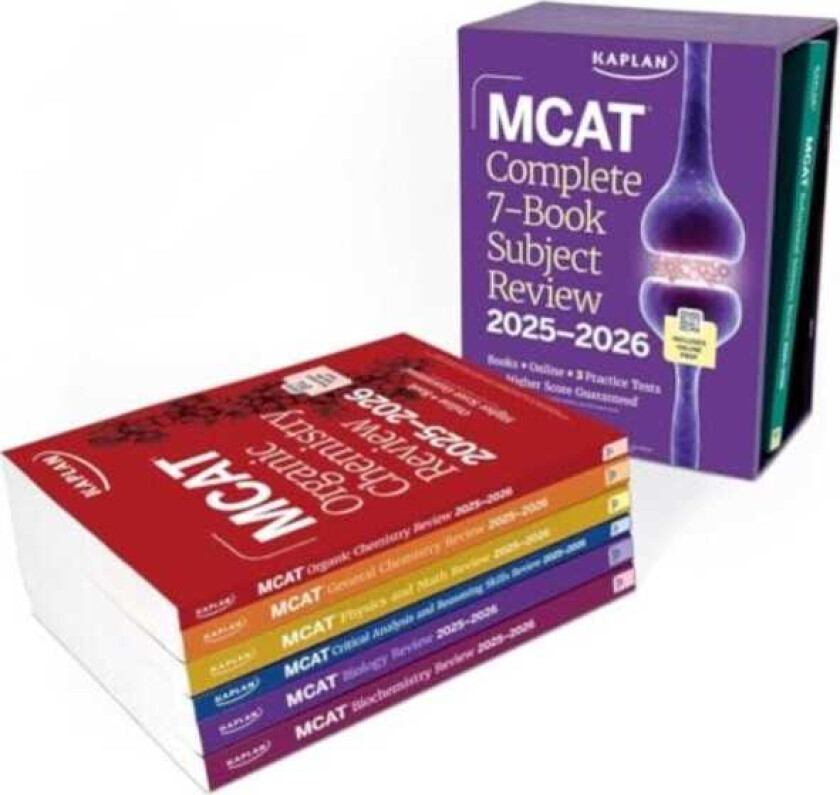 Bilde av MCAT Complete 7Book Subject Review 20252026, Set Includes Books, Online Prep, 3 Practice Tests