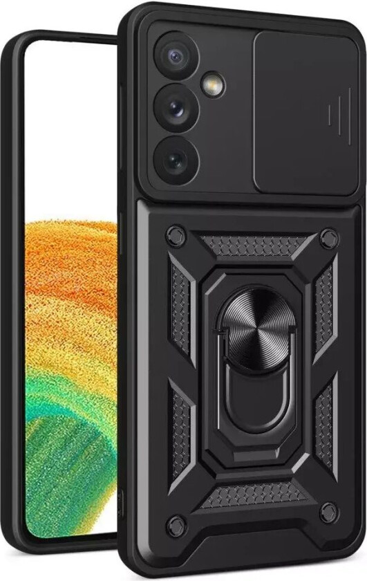 Samsung Galaxy A34 (5G) Bakdeksel med Magnetisk Kickstand Og Cam Slider - Svart