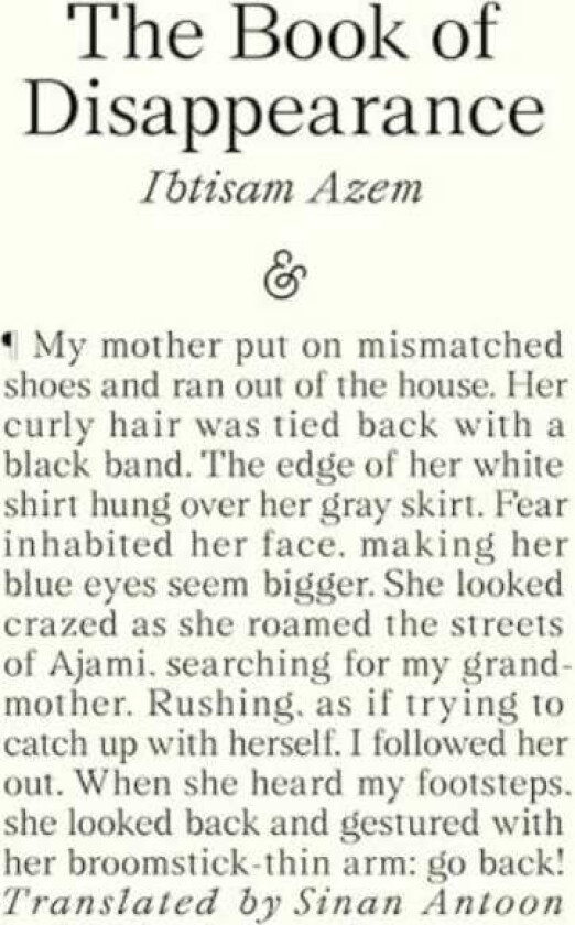The Book of Disappearance