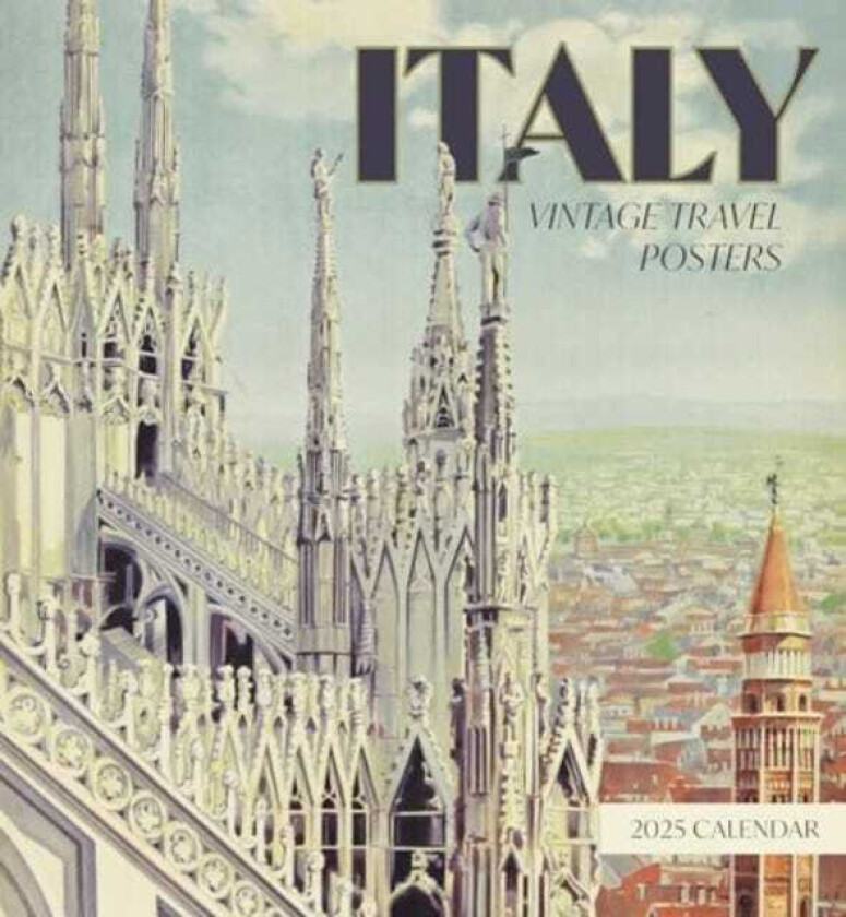 Italy Vintage Travel Posters 2025 Wall Calendar