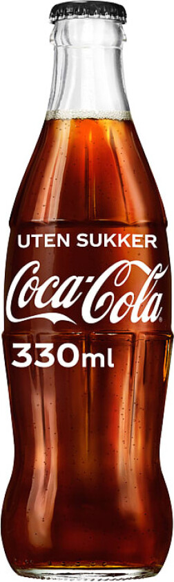 Coca-Cola u/Sukker 0,33l flaske