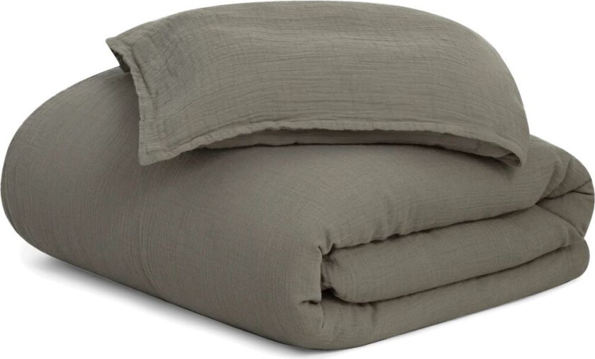 Garbo&Friends Geranium Muslin sengesett junior 100x130 cm/35x55 cm