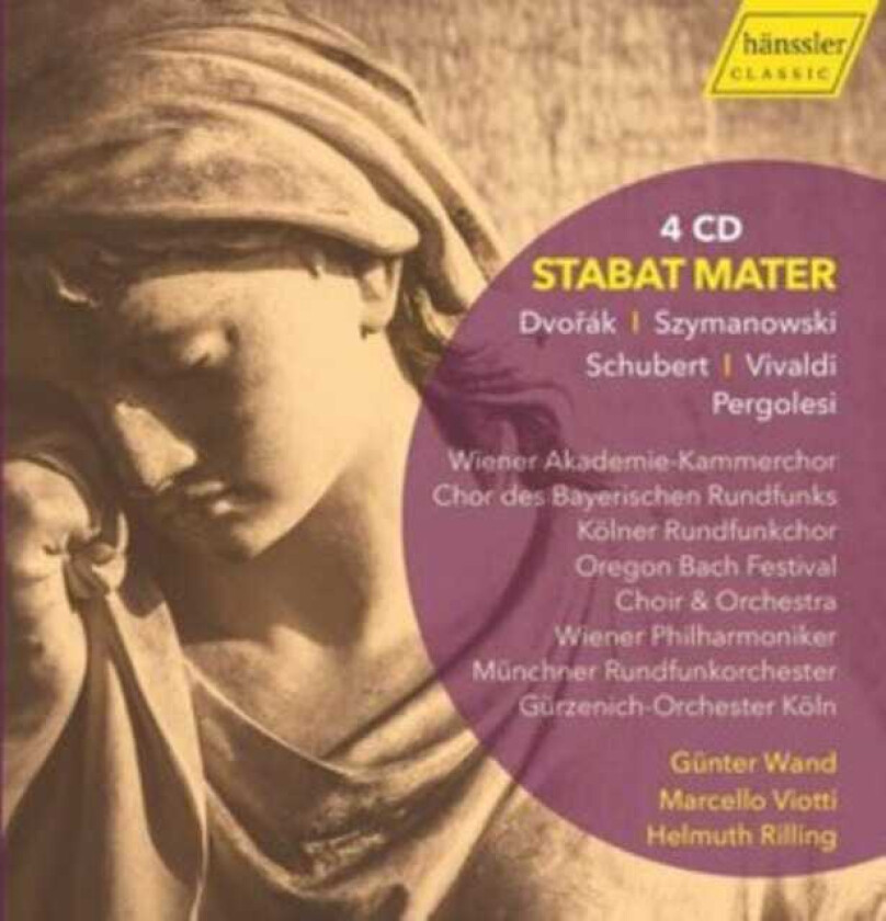 Wiener Akademie Kammerchor, Chor Des Bayerischen Rundfunks, Kölner Rundfunkchor, Helmuth Rilling, GUNTER WAND, Mario Rossi  Dvorak, Penderecki, Schubert, Vivaldi & Pergolese: Stabat Mater  CD