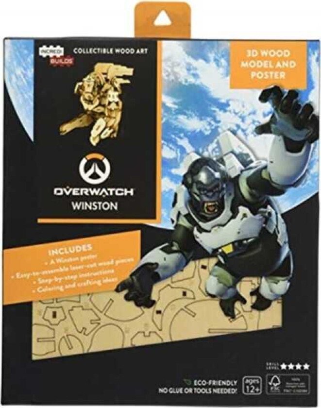 IncrediBuilds: Overwatch: Reinhardt 3D Wood Model and Poster