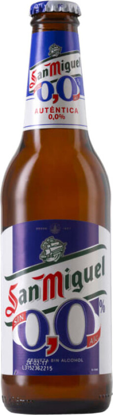 San Miguel Alkoholfri 0,33l flaske