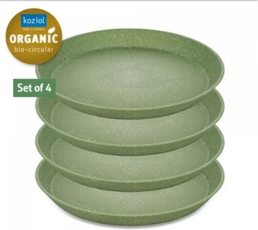 Connect asjett Ø 20,5 cm 4-pakning Nature leaf green