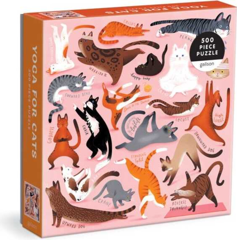 Yoga for Cats  500 Piece Puzzle