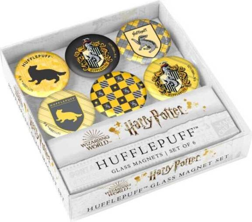 Harry Potter: Hufflepuff Glass Magnet Set