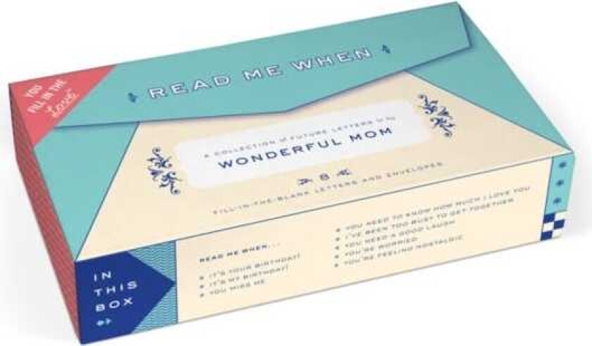 Knock Knock Letters to My Wonderful Mom Read Me When Box