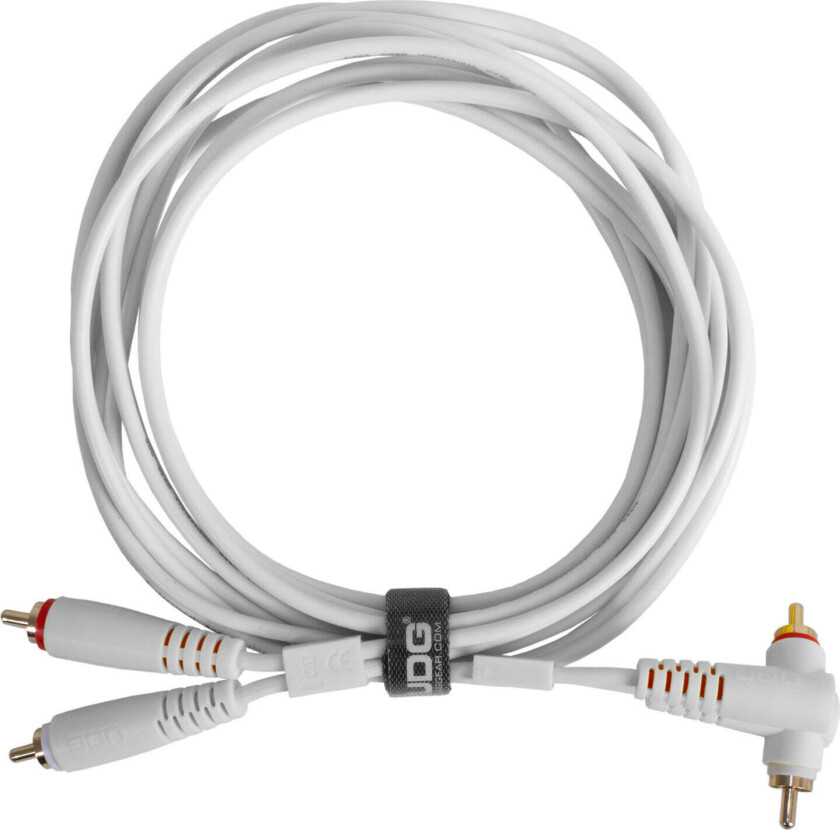 Gear Lydkabel 2x Rca - 2x Vinkel Rca White 3m