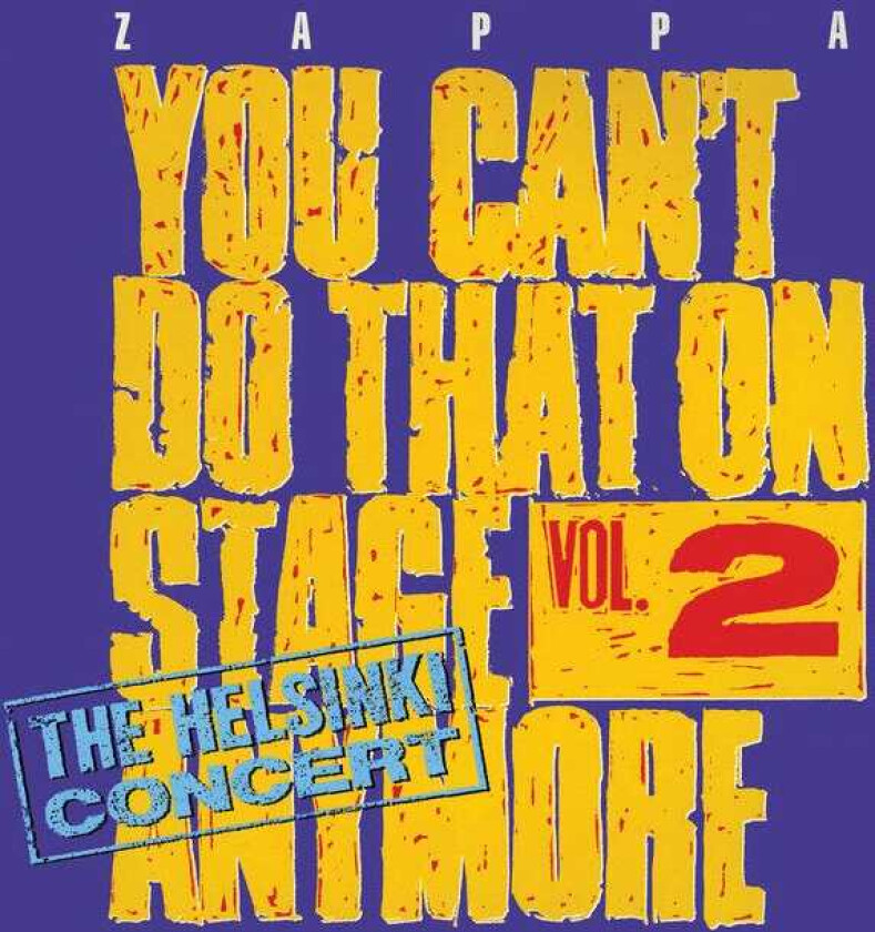 Frank Zappa  You Can't Do That On Stage Anymore Vol. 2  CD