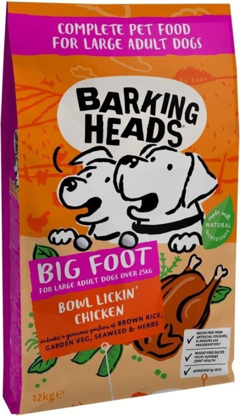 Barking Heads Large Breed Bowl Lickin’ Chicken (12 kg)
