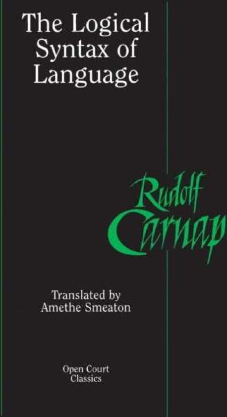 The Logical Syntax of Language