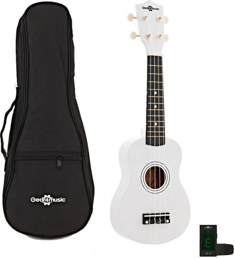 Gear4Music Ukulelepakke fra Gear4music Hvit