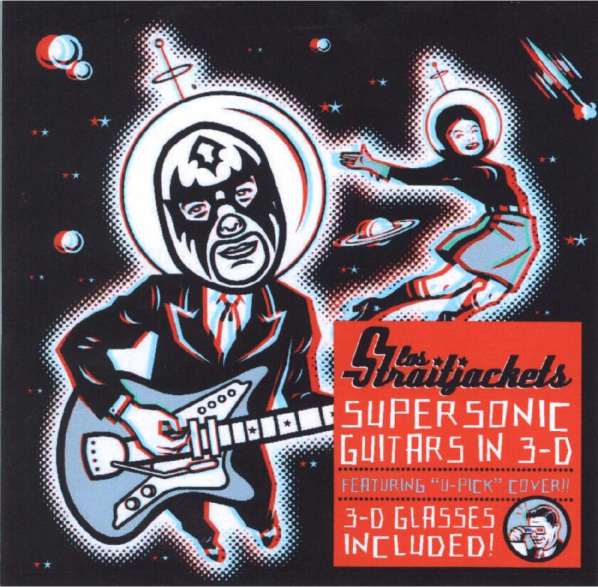 Los Straitjackets Supersonic Guitars in 3D LP/Vinyl