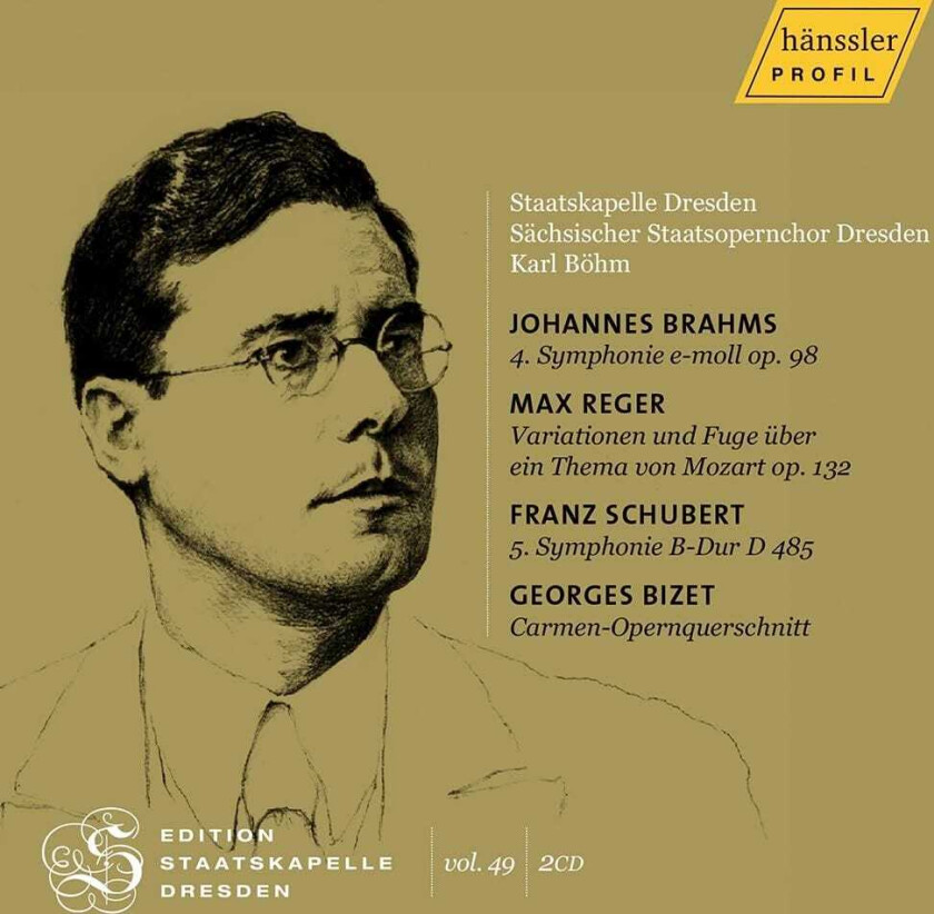 Karl Böhm, Staatskapelle Dresden Orchestra, Sachsischer Staatsopernchor Dresden  Brahms, Reger, Schubert & Bizet: Edition Staatskapelle Dresden, Vol. 49  CD