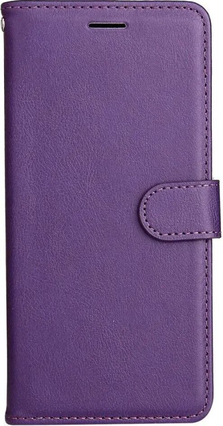 Samsung Galaxy S24 Ultra Flip Deksel i Skinn med Lommebok og Stropp - Lilla
