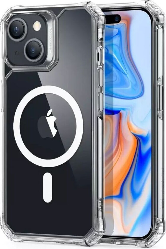 iPhone 15 Air Armor Halolock Deksel - MagSafe Kompatibel - Gjennomsiktig