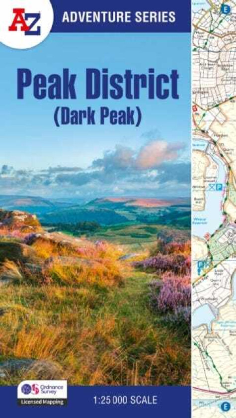 Peak District (Dark Peak)  With Ordnance Survey Mapping