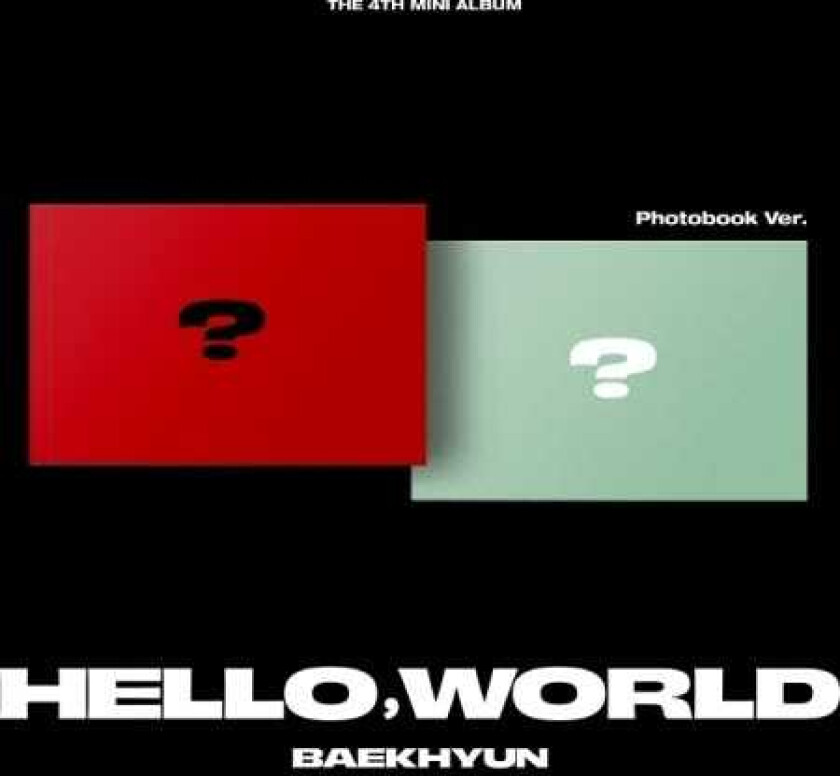 Baekhyun Hello, World Photobook Version incl. 80pg Photobook, Postcard, Hidden Message Card, 2 Photocards, Sticker, Profile Card, Lyrics Folded Poster + Folded Poster CD
