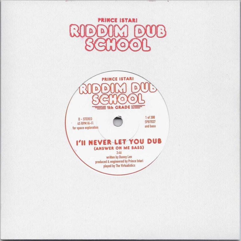 Prince Istari Riddim Dub School 1st Grade LP/Vinyl