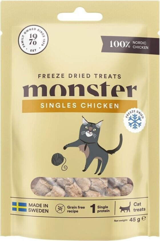 Bilde av Monster Cat Treats Freeze Dried Chicken 40 g