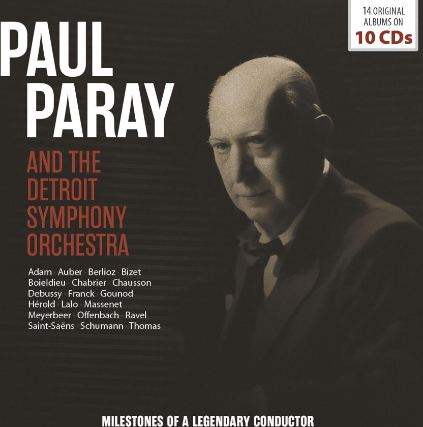 Paul Paray, Detroit Symphony Orchestra  Milestones Of A Legendary Conductor (14 Original Albums)  CD