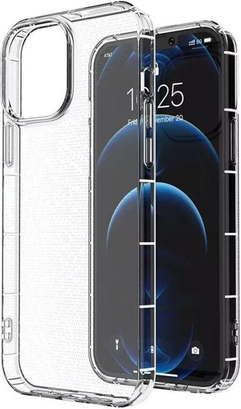 iPhone 14 Fleksibel Plast Airbag Deksel - Gjennomsiktig