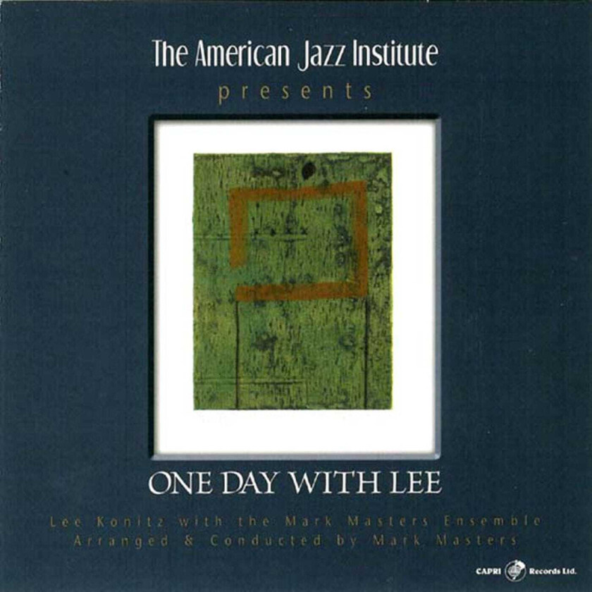 Lee Konitz, Mark Masters One Day With Lee CD