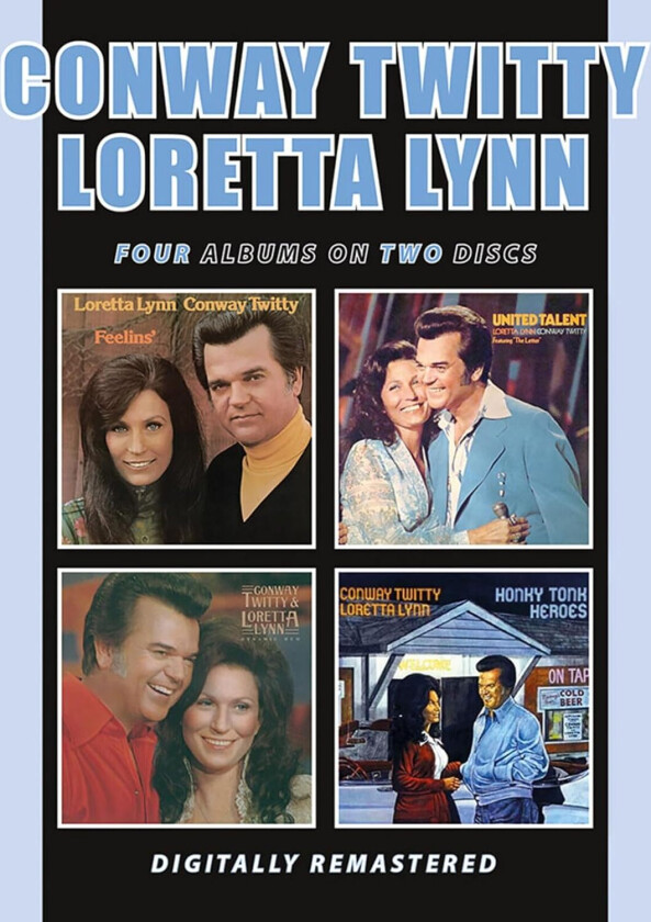 Conway Twitty, Loretta Lynn  Feelins’ / United Talent / Dynamic Duo / Honky Tonk Heroes  CD