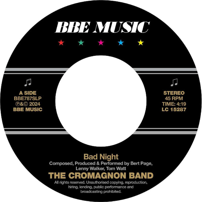 The Cromagnon Band Bad Night / Quadrant LP/Vinyl