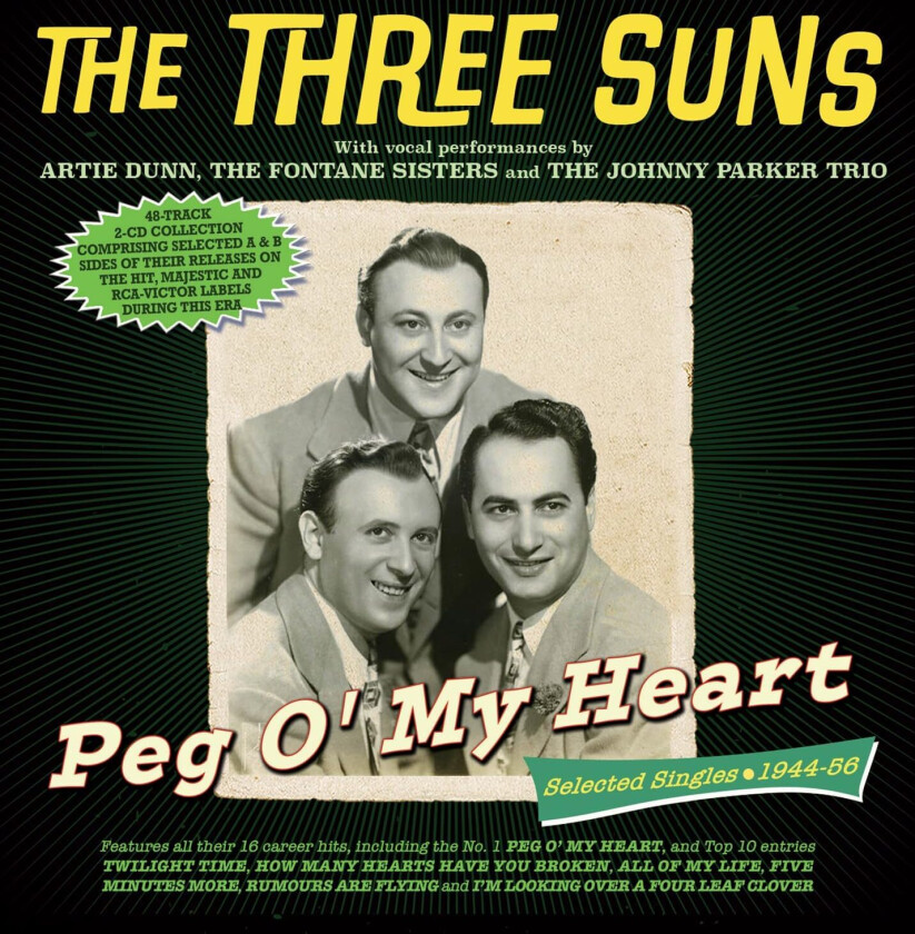 The Three Suns Peg O' My Heart Selected Singles 194456 CD