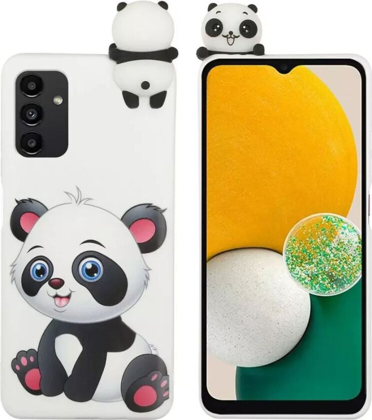 Samsung Galaxy A14 (5G) Fleksibelt Plastdeksel 3D - Panda