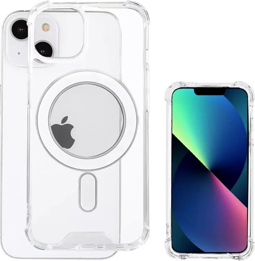 4smarts iPhone 14 4smarts IBIZA UltiMag Deksel - MagSafe Kompatibel - Gjennomsiktig