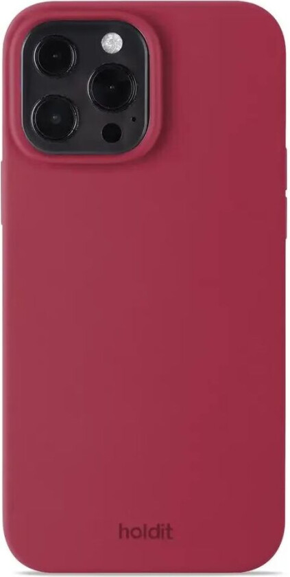 Holdit iPhone 13 Pro Max Soft Touch Silikon Deksel - Red Velvet