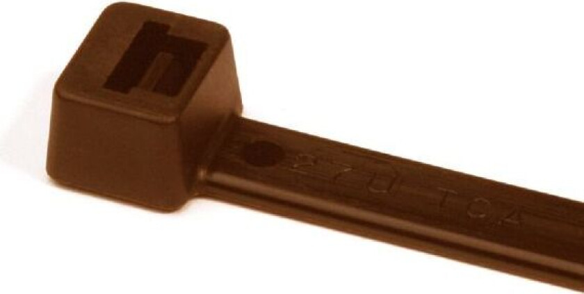 111-01122 Buntebånd polyamid, 100-pakning 200 x 4,6 mm, brun