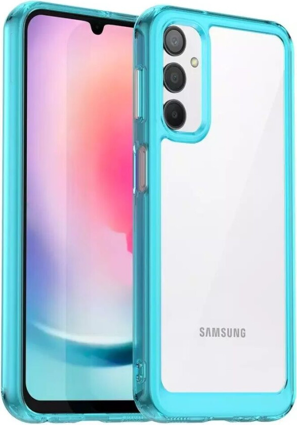 Samsung Galaxy A24 Deksel Acrylic Combo - Gjennomsiktig / Turkis