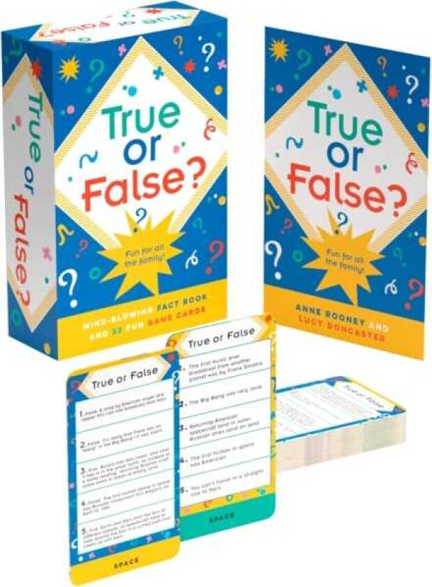 True or False?  MindBlowing 128page Fact Book and 52 Fun Game Cards