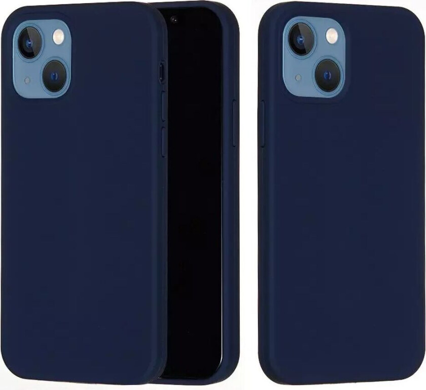 iPhone 15 Plus Silikon Deksel - Midnatt Blå