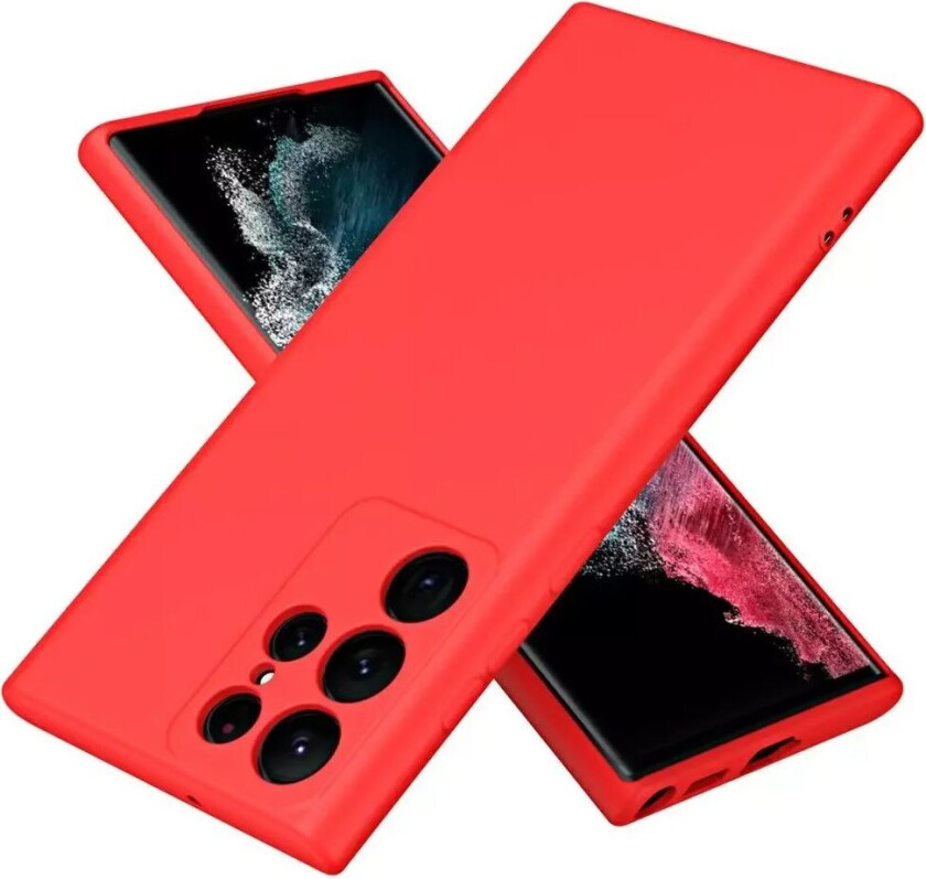 Samsung Galaxy S23 Ultra Silikon Deksel - Rød