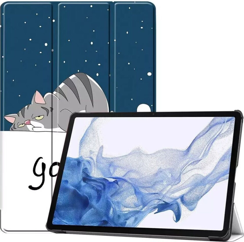 Samsung Tab S9 Kunstskinn Deksel - "Good Night"