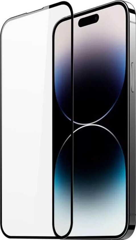 iPhone 15 Pro Skjermbeskytter - Full Fit - Svart Kant