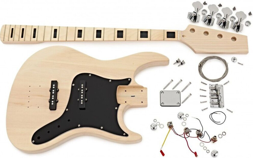 Gear4Music Guitarworks DIY Bassgitarsett Pro