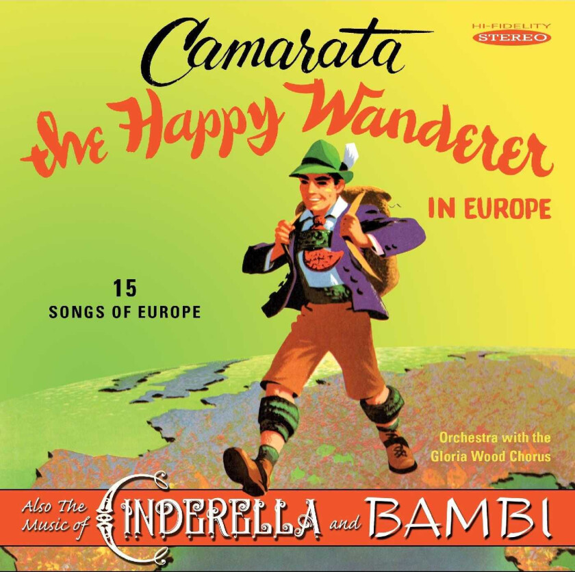 Tutti Camarata The Happy Wanderer in Europe plus music of Cinderella & Bambi CD