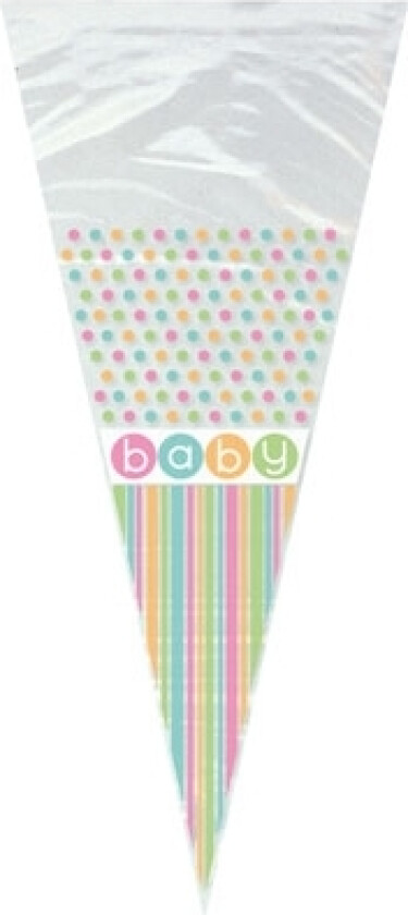 20 pastell cellobags til babyshower