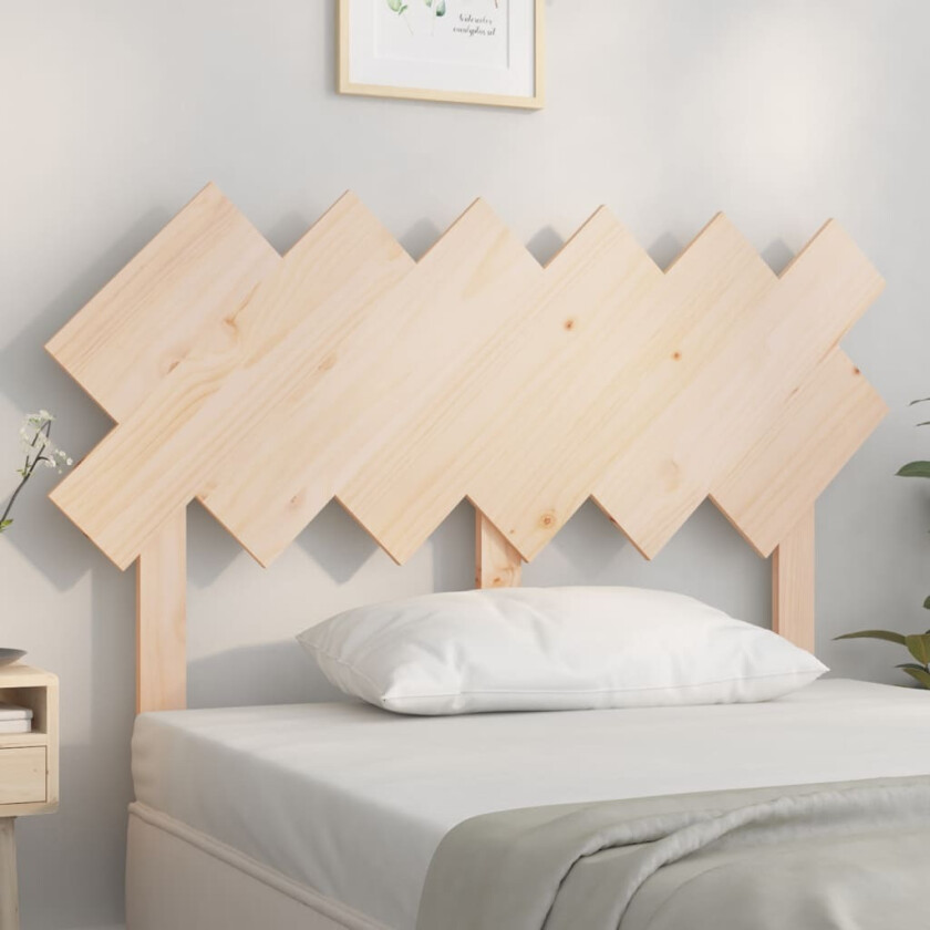 Sengegavl 122,5x3x80,5 cm heltre furu