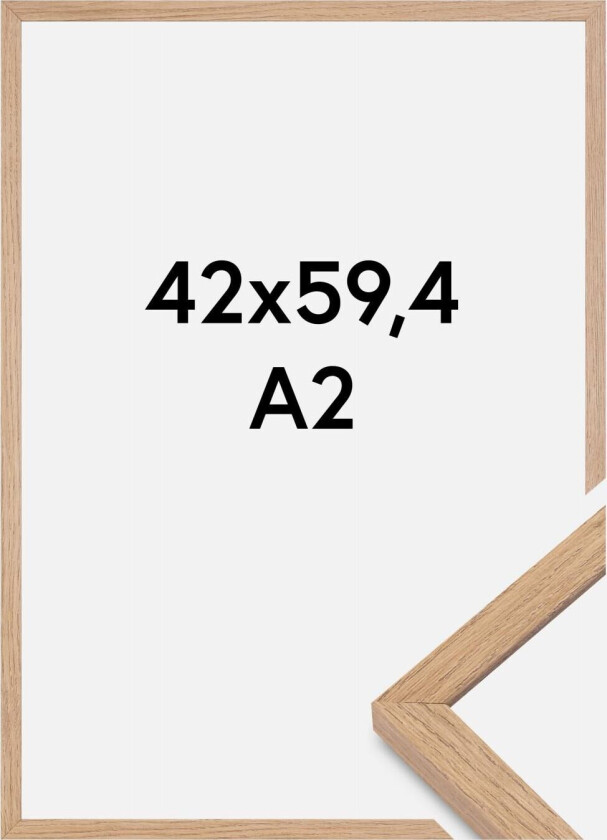 Ramme Montgomery Matt Antirefleksglass Eik 42x59,4 Cm (A2)