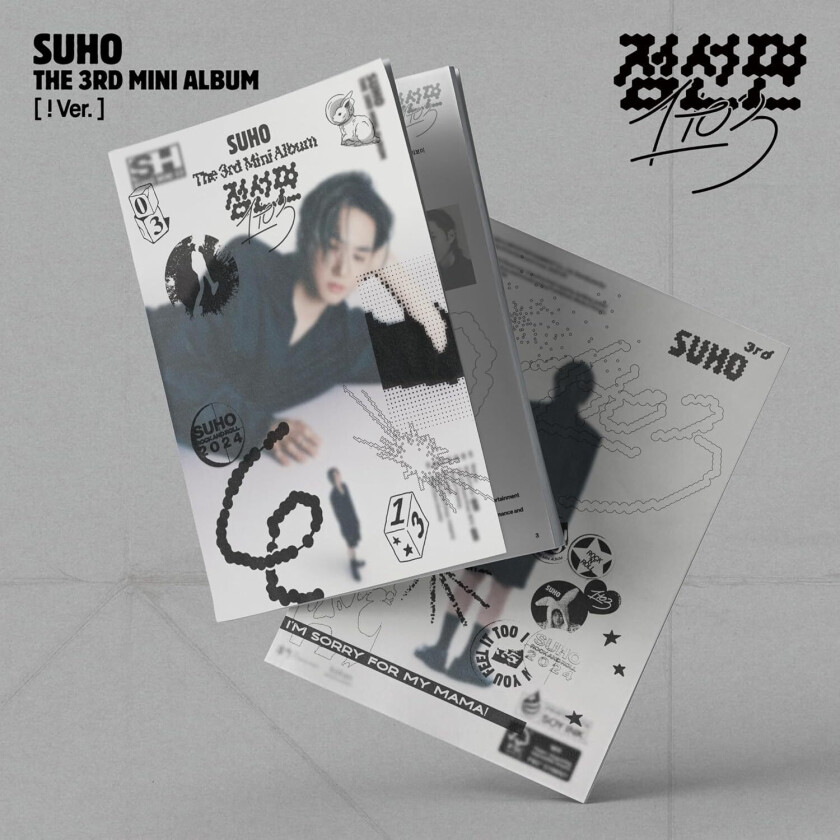 Suho (EXO) 1 To 3 ! Version inc. Photobook, 3 Stickers, Postcard, Folded Poster + Photocard CD