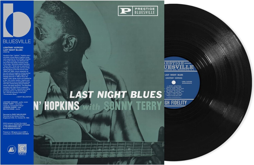 Lightnin' Hopkins Last Night Blues LP/Vinyl